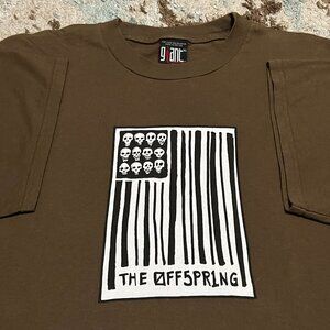 Vintage The Offspring Skulls Barcode Shirt Size XL Giant by Tultex Band 90s